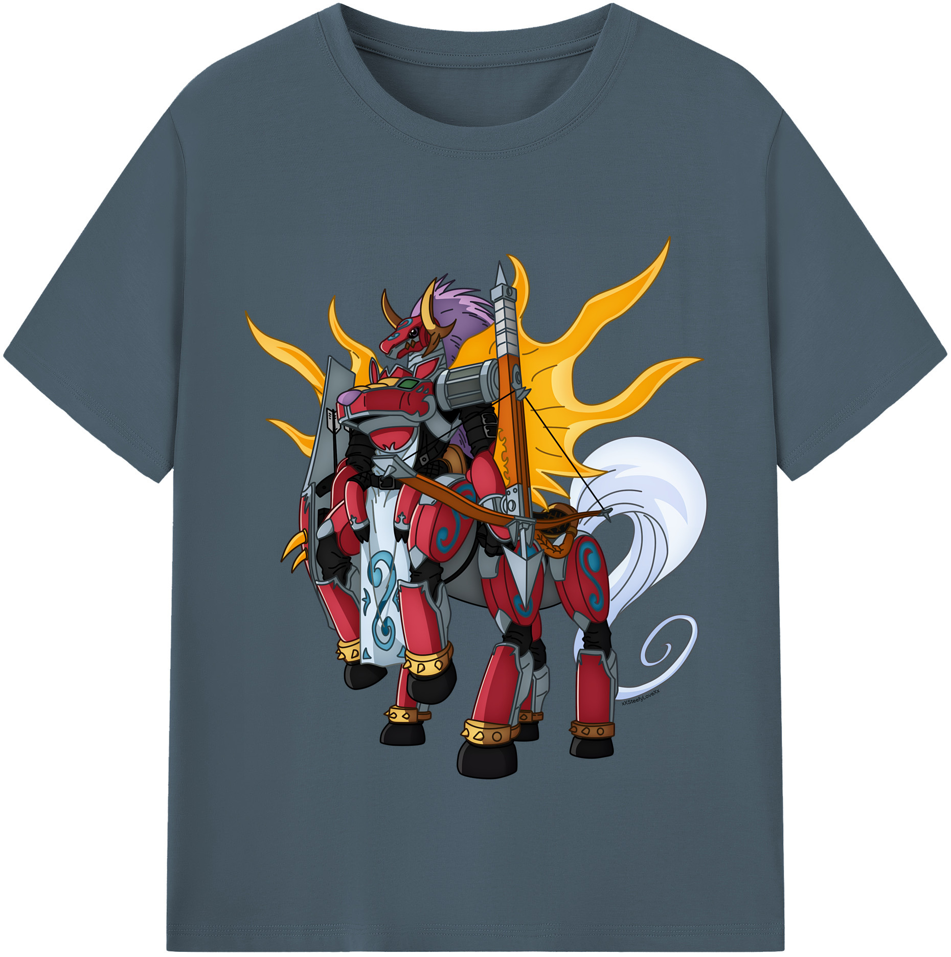 （画像用） Digimon デジタルモンスター/デジモン 綿100％半袖Tシャツ（フロントプリント）